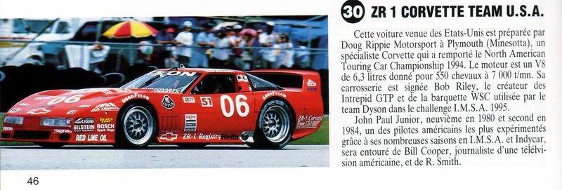 GT1 ZR1 Sebring Le Mans- Love Story 1995